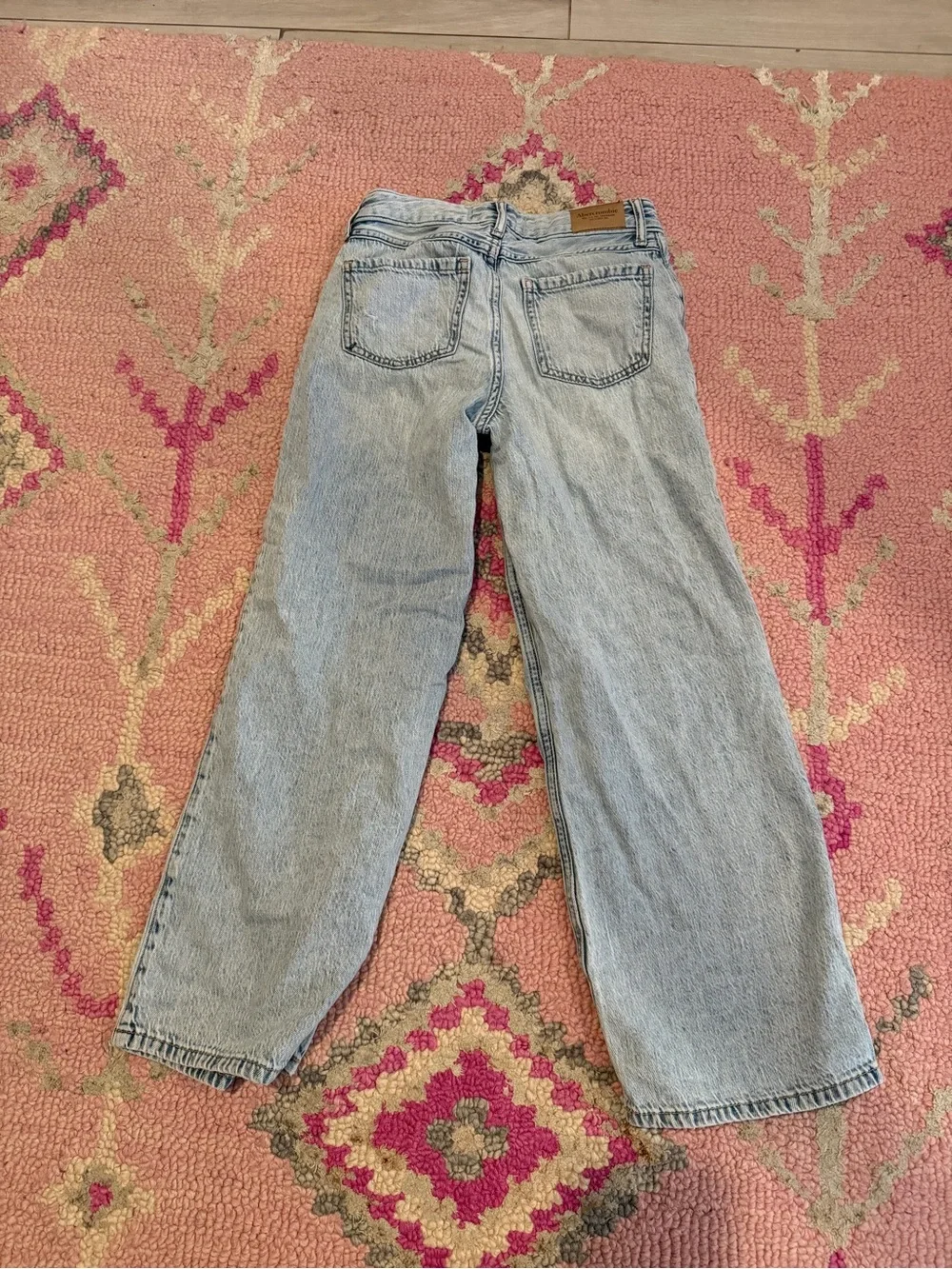 Light Blue Distressed Kid’s Abercrombie Jeans. Size 9/10